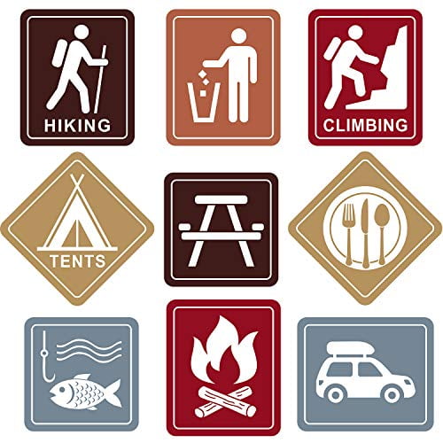 20 Pieces Lumberjack Party Directional Welcome Signs Door Cutouts Camping Winter Birthday Party Favor Ideas Decoration Supplies